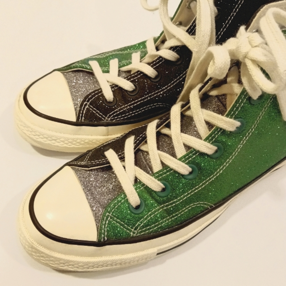RARE UNISEX JW Anderson x Converse Chuck 70 High Glitter Pack High Tops - Picture 10 of 15